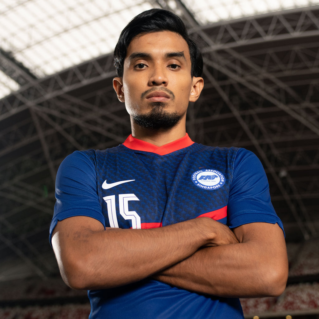 Singapore National Team 2020 Away Jersey Model Yasir Hanapi